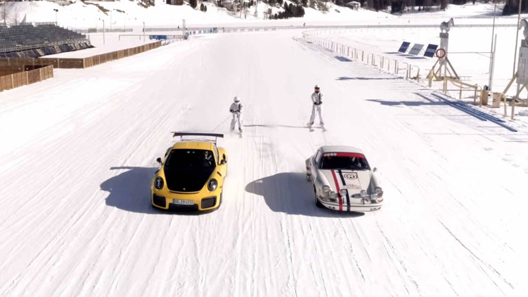 Πήραν τις Porsche 911 και πήγαν για σκι